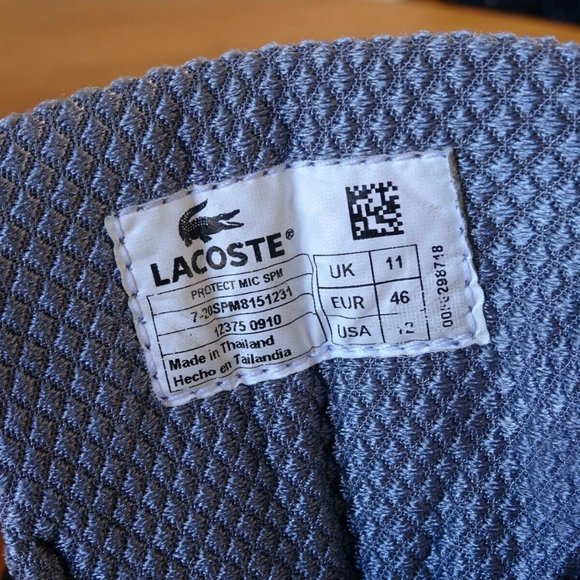 LACOSTE Protect Men's Casual Black Leather Loafer Shoes Size 12 US - Picture 11 of 11